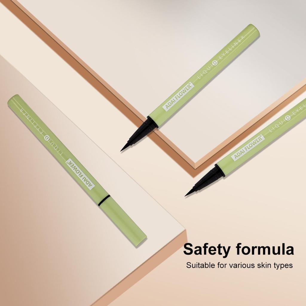 Водостойкая подводка для глаз. Не размазывается, не оставляет следов, долговечный цвет. Купите 2, получите 1 бесплатно. Светло-зеленый