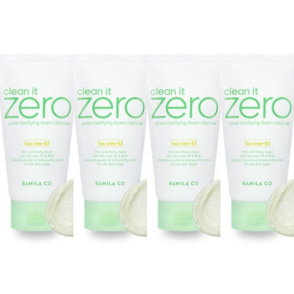 BANILA CO Clean It Zero Pore Clarifying Foam Cleanser 150 мл*1 шт/2 шт/3 шт/4 шт