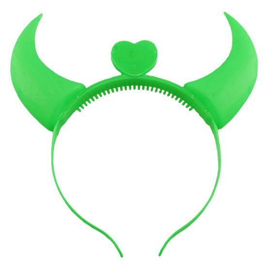 Заколка для волос с узором в виде рогов, светящаяся пластиковая повязка на голову для детей и взрослых, аксессуары для косплея