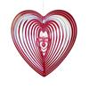1pc Beating Heart Wind Spinner Stainless Steel ABS Wind Catcher Love Wind Chime Rotating