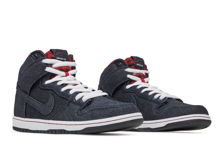 Мужские кроссовки Nike SB Dunk High Lumberjack Темно-синий/Темно-синий-Белый