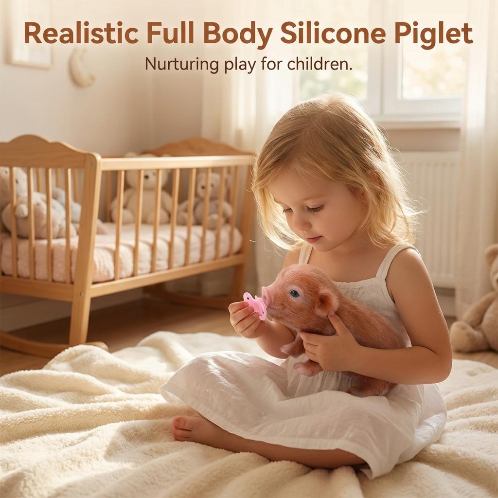 Plush Monkey Toy with Bottle and Nipple for Kids Pet Role Play Toy Birthday Gift