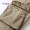 Мужские однотонные брюки-карго Cosy Up — прямого кроя с дополнительным отделением для хранения и завязкой на шнурке