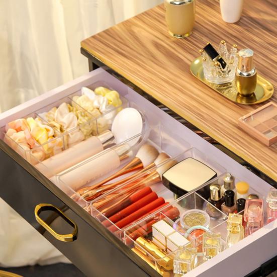 Органайзер для ящиков, многорешетчатый штабелируемый PS, аксессуары для красоты, разделитель лотков для ящиков, офисные принадлежности