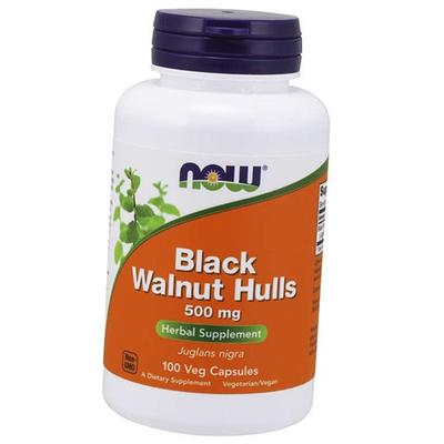Скорлупа черного ореха, Black Walnut Hulls 500, 100вегкапс (71128071)