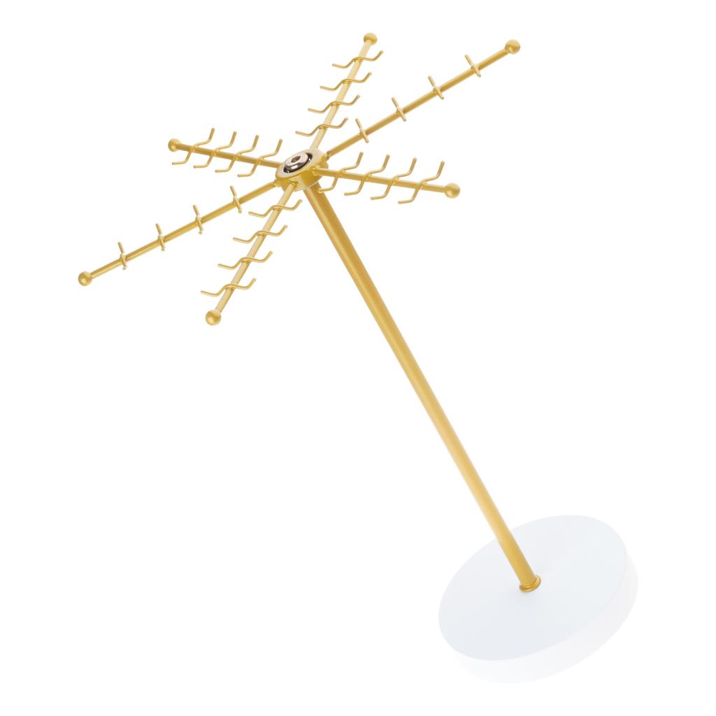 Rotating Necklace Holder Jewelry Stand 48 Hooks for Necklaces Earrings Keychains Bracelets Display Accessory Organiser