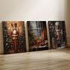 3 шт. prints Орехокол, зимние prints Рождественские свечи prints Праздничные декоративные картины, креативные холщовые постеры, artwo