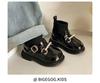 2025 Autumn/Winter Children's Ankle Boots: Leather First Walker Sock Boots for Girls