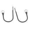 2Pcs Drape Holdbacks Rust-Proof Fixed Curtains Anti-oxidation Sturdy Curtain Holder Tieback Hooks Supplies