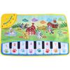 60x39cm Musical Piano Mat for Kids Toddlers Floor Keyboard Dance Mat with 8 Animal Sounds Baby Mat Educational Toys