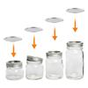 10PCS Wide Mouth Lids Mason Jar Lids Leak Proof Secure Mason Canning Jar Caps for Mason Canning Jars Kitchen Accessories