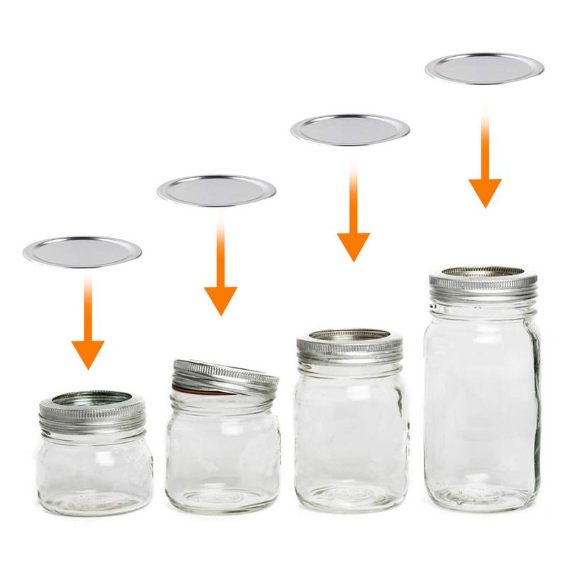 10PCS Wide Mouth Lids Mason Jar Lids Leak Proof Secure Mason Canning Jar Caps for Mason Canning Jars Kitchen Accessories