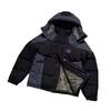 Mens Winter Cotton Puffer Jacket Striped Loose Fit Streetwear Hooded Coat Teens