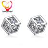 Love Magic Rhinestone Square Stud Earrings - Versatile Korean Style Jewelry for Women