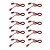 10Pcs Electrical Alligator Clip Dual Ended Alligator Clamps Test  s for Laboratories Stores Schools Homes 1m 3.3ft