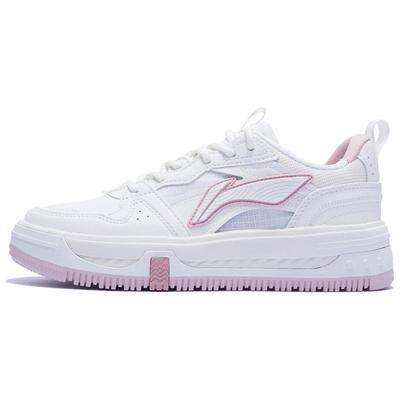 Li Ning Xing Chuan V2 износостойкие дышащие низкие кроссовки для скейтбординга женские кроссовки для скейтбординга облачно-белые AGCT144-2