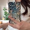 Чехол для Samsung Galaxy S25 Edge S24 Ultra S23 S22 Plus S21 FE с роскошным светящимся рисунком бабочек и текстурой кожи.