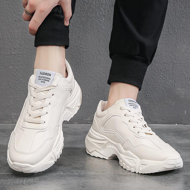 Мужская обувь Daddy 2025 весна новая корейская версия мужские спортивные кроссовки на платформе студенческая мужская обувь модная повседневная обувь