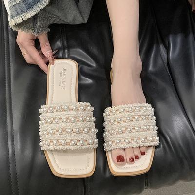 Мода Летняя Мода Женские Тапочки 2025 Новые Нескользящие Горячие Продажи Обувь Уличная Мода Досуг 35-43 Большой Размер Тапочки