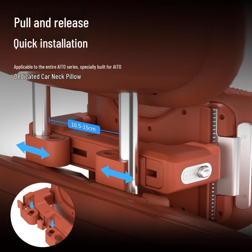 Регулируемый подголовник в автомобиль Starship Plus от Baili идеально подходит для AITO M5, M7, M8, M9 - Идеален для защиты шеи.