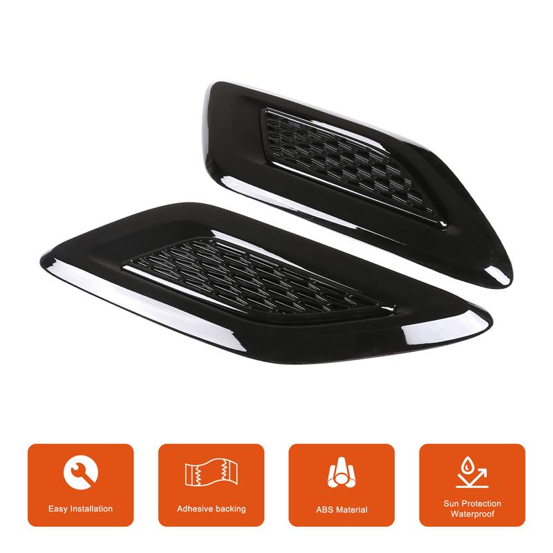 Car Hood Air Vent Cover Trim For Toyota Tacoma 2024-2026 ABS Black Exterior Car Accessories