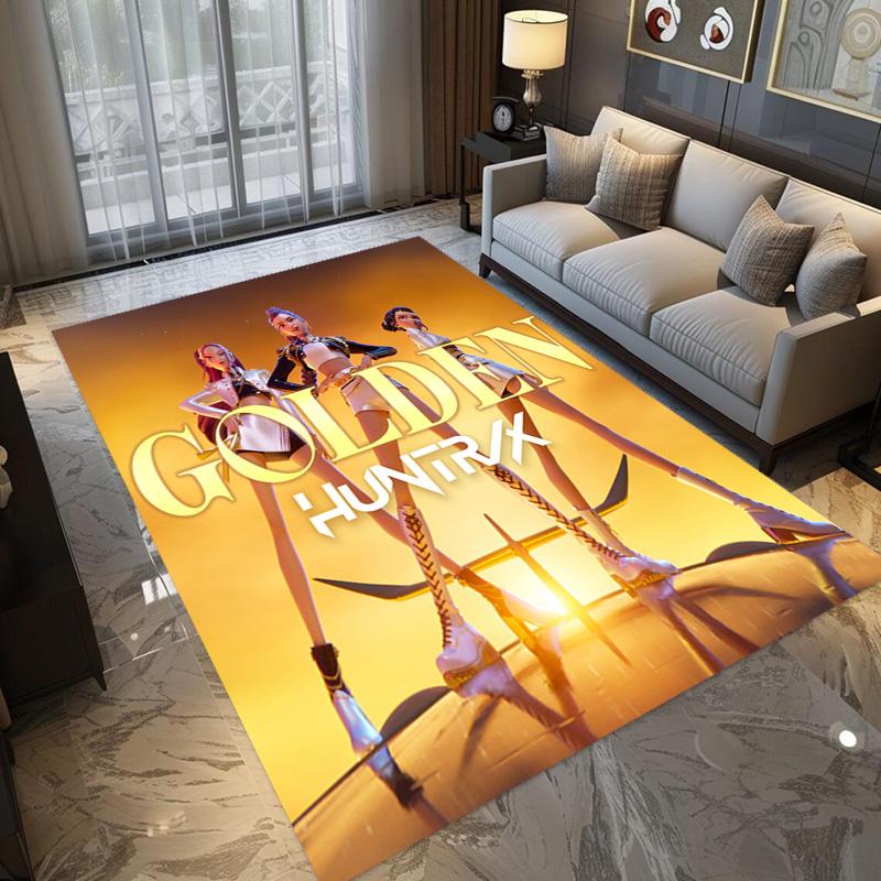 Golden Hustle: Elegance Motion carpet Living room and bedroom mats Suitable for all seasons Bathroom mat Fashion Dormitory decoration