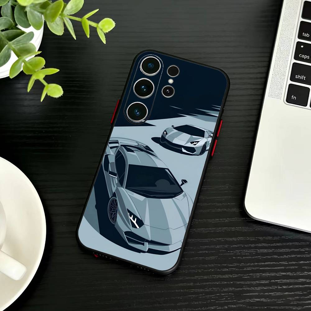 Автомобильный Крутой спортивный чехол для телефона для Samsung S26, S25, S24, S23, S22, S21, S20, Plus, Fe, Lite, Другие Черный чехол