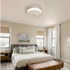 Sofucor 38.1cm ceiling fan with RGB, application control - 7F*ABS transparent wing, silent, 3-color + RGB switching, dimming, timer (1/2/4h)