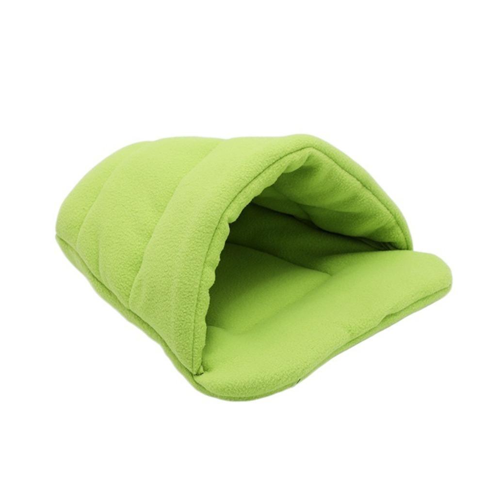 Fleece Pet Bed Sweat-absorbent Pet House Kitten Mat Sleeping Bag Small Pet