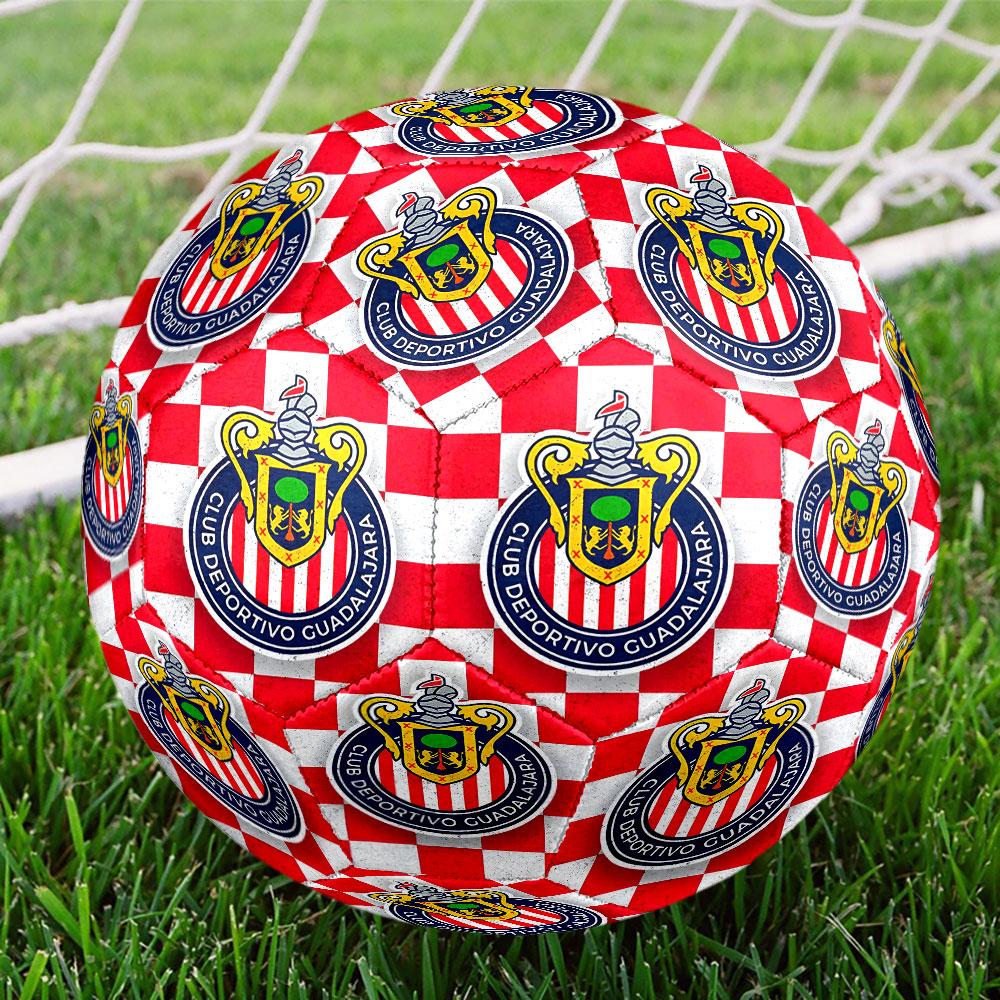 Футбольный мяч Club Deportivo Guadalajara, размер 5, стандартный для матчей и тренировок, идеальный подарок для футбольных фанатов