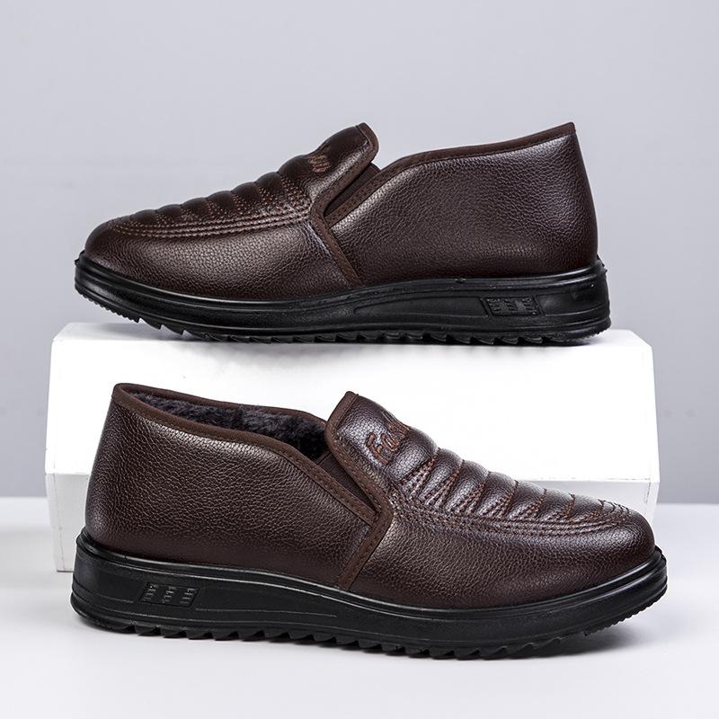Men's Casual Cotton Shoes for Men Winter Warm Loafers Not Slip Men Shoes Light Business Shoes Men Zapatos De Hombre