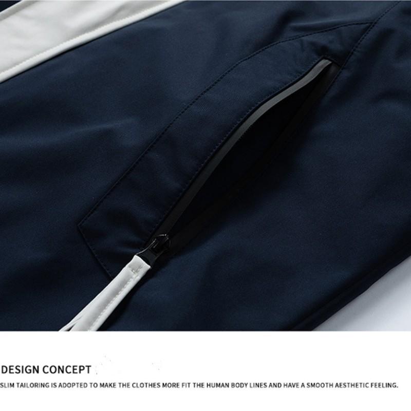 Мужская водонепроницаемая куртка нового стиля Ruffian Beautiful Collocation Color Tide Brand Tooling Storm Jacket Весенне-осенняя свободная удобная мужская одежда с капюшоном