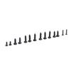 1000Pcs M1 M1.2 M1.4 M1.7 Self-Tapping Screws Carbon Steel Black Machine Screws Pan Head Tiny Screws