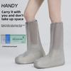 Portable Waterproof Disposable Rain Boot Covers - Thick, High Tube for Adults