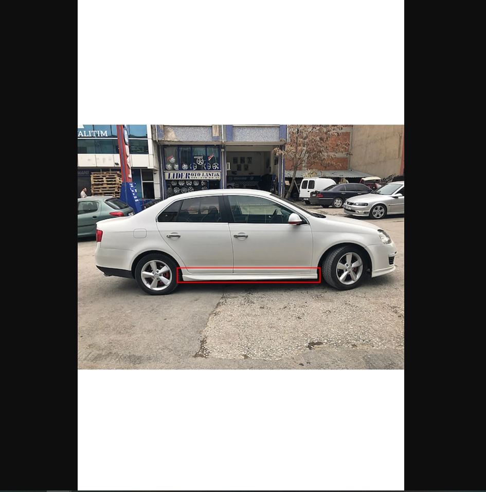 Для Volkswagen Vw Jetta Mk5 Aero Side Skirts Sill Kit 2006 To 2010 Неокрашенный