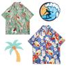Летняя крутая и модная мужская гавайская рубашка, модная мужская рубашка с цветочным принтом, пляжные шорты больших размеров, рубашка с рукавами