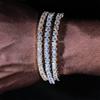 Accessories Spring Buckle Single Row Diamond Tennis Chain Zircon Bracelet Trendy Brand Hip Hop Men's Bracelet Accessories