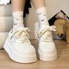 Cute Milk Fufu Women's Shoes Niche Original Platform White Shoes Children 2025 New Popular Versatile Casual Board Shoes