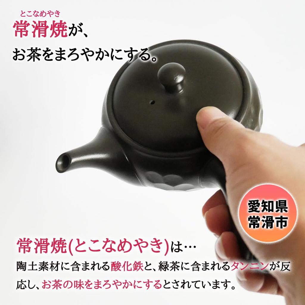 Металлический чайник для заваривания листьев чая Kohira, легко открывающийся, Tokoname ware Tokonameyaki Kyusu Kitsusako 300 мл [Не использовался]