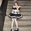 Gaming Costume Cosplay Miracle Nikki Black and White Chocolate Maid Outfit Lolita Princess Dress