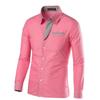Модная мужская рубашка с длинным рукавом Camisa Masculina, мужская приталенная дизайнерская формальная повседневная брендовая мужская классическая рубашка, размер M-4XL