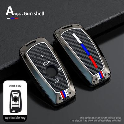 Чехол для дистанционного ключа автомобиля из цинкового сплава для BMW 1 3 5 7 серии X1 X3 X4 X5 F10 F15 F16 F20 F30 F18 F25 M3 M4 E34, аксессуары