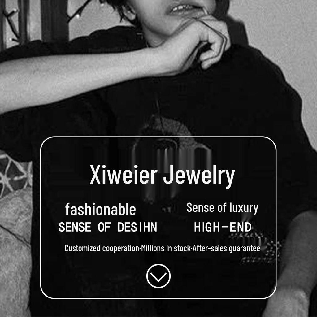 Готический кулон-череп Xiewei'er: Панк Хип-Хоп Нишевое Ожерелье