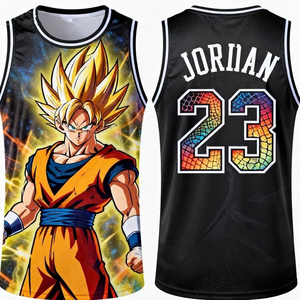 FamilyMatching 2026 Новая Версия Dragon Ball Z Веджета Специальное Издание Баскетбольная Майка Jordan Баскетбольный Спортивный Жилет Комплект