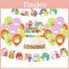 Полный набор для вечеринки Squishmallows для детей включает воздушные шары, топпер для торта и баннер