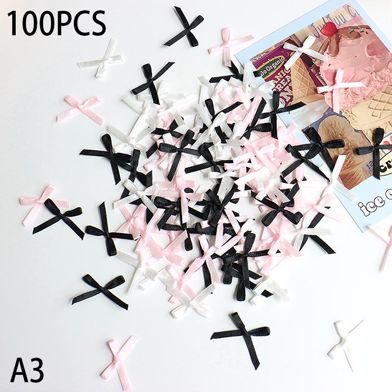 100 шт. 20-30 мм маленький размер атласная лента бант цветок DIY ремесло украшения ремесла аксессуары украшения принадлежности