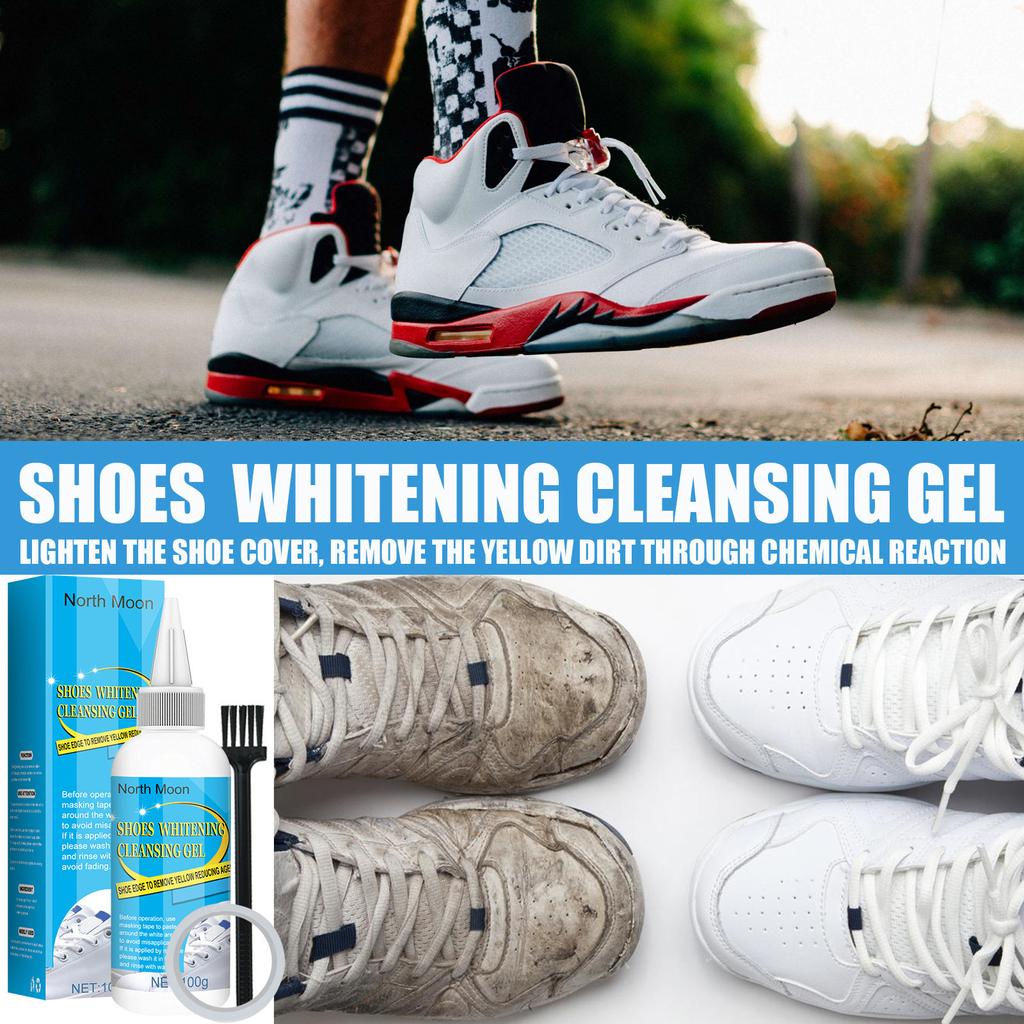 Cleaning Shoes Whitening Gel Shoes Cleaner Shoe Brush Shoe Cleaning  With Tape