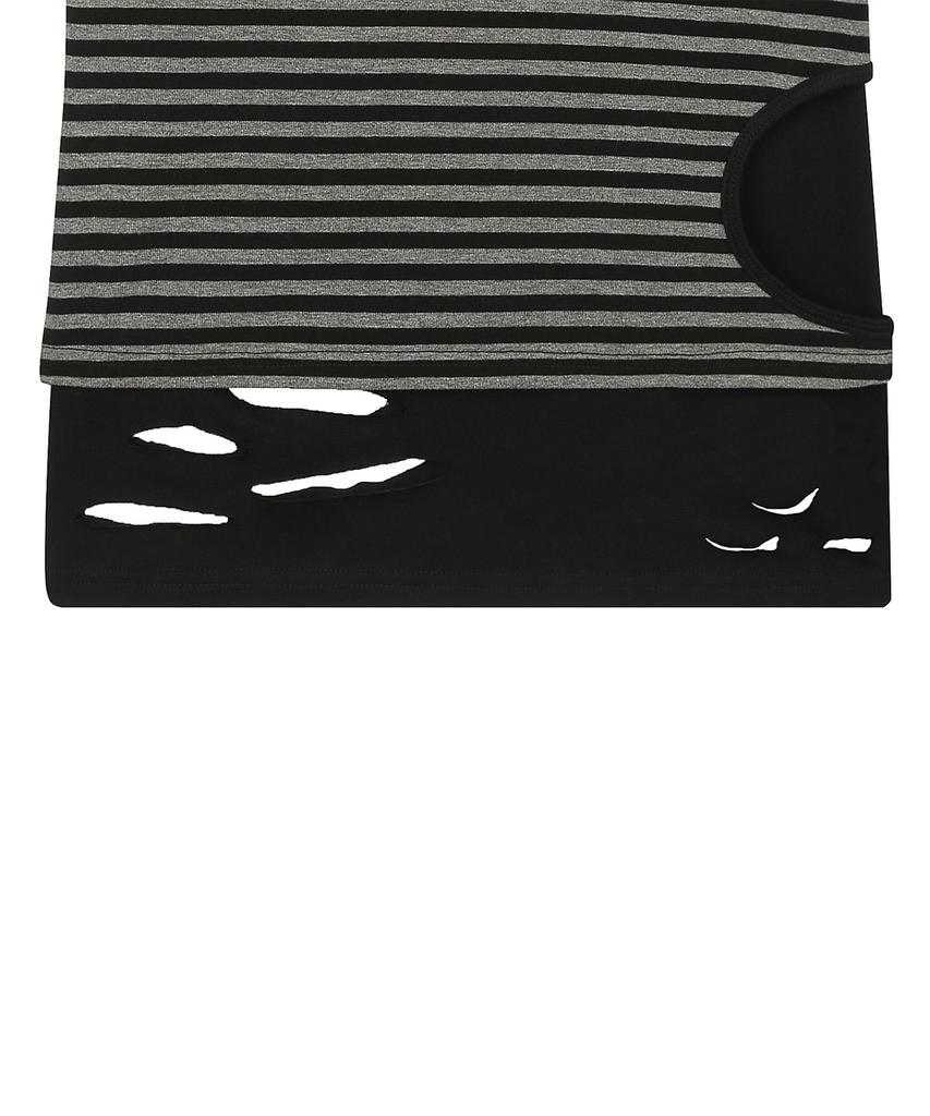 LUVISTRUE Sy Damage Layered Tee(Black)