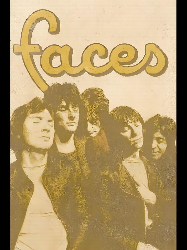 The Small Faces Classic 70s Rock Group Portrait | Vintage Music Fan Aesthetic Design Oversized T-Shirt