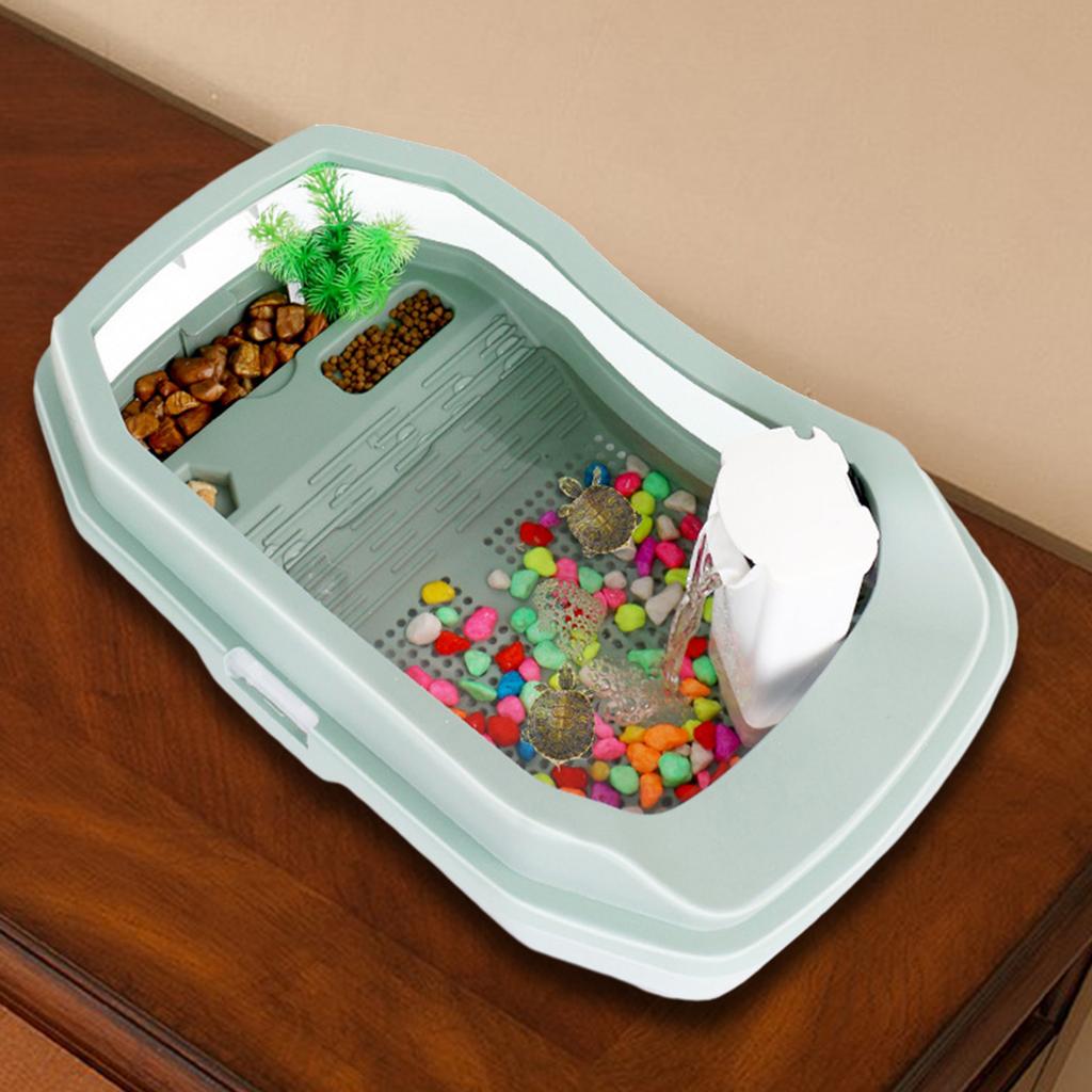 Аквариум для черепах, террариум, среда обитания рептилий, кормушка, место для вылупления лягушат, аквариумы для мелких земноводных, террариум для черепах, ящик